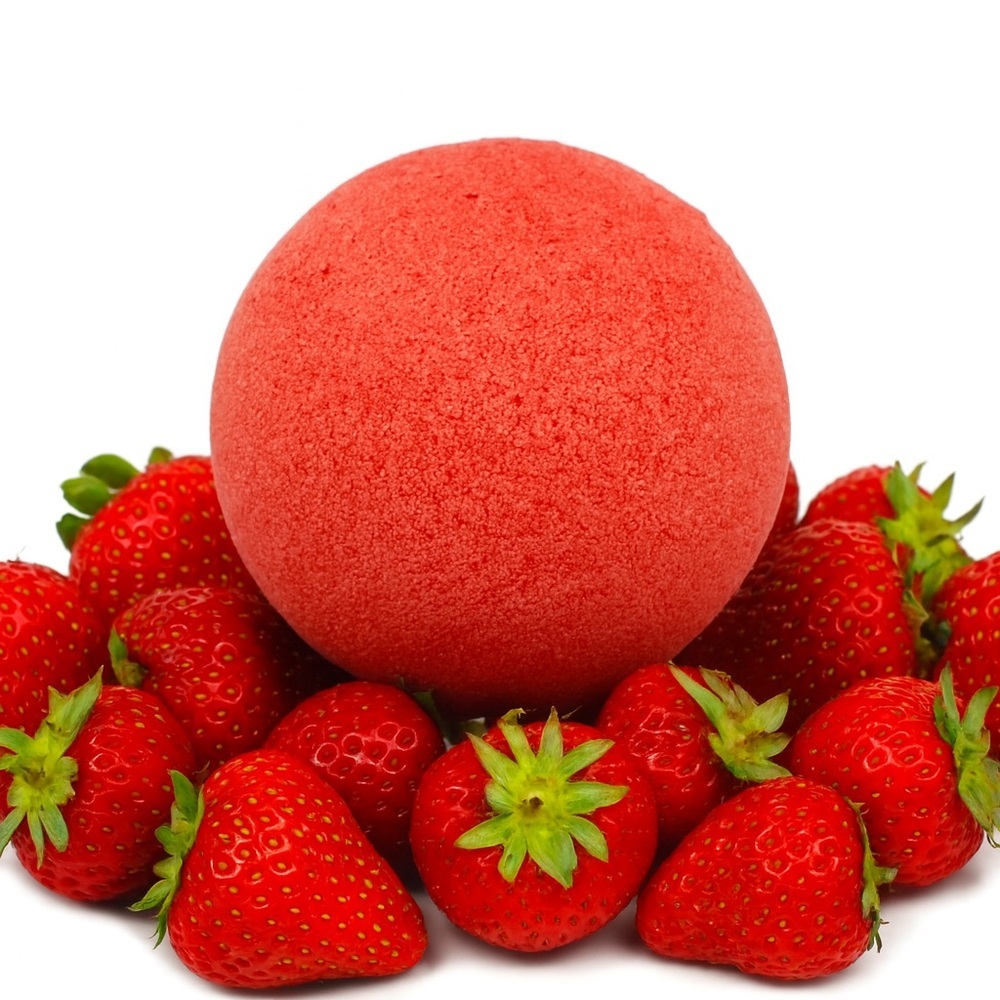 5 pack - bath bomb - strawberry